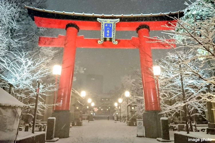 冬の富岡八幡宮｜パークハウス清澄白河タワー
